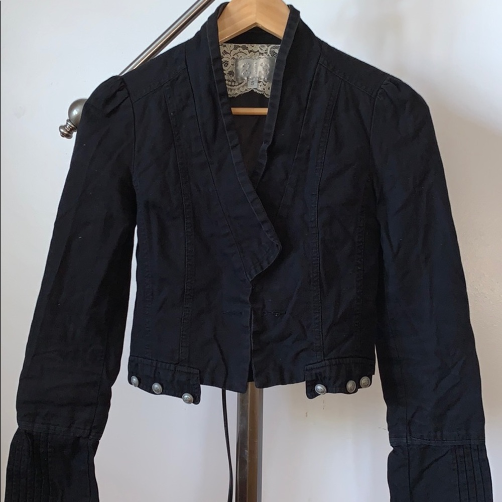 Black Half Jean Jacket